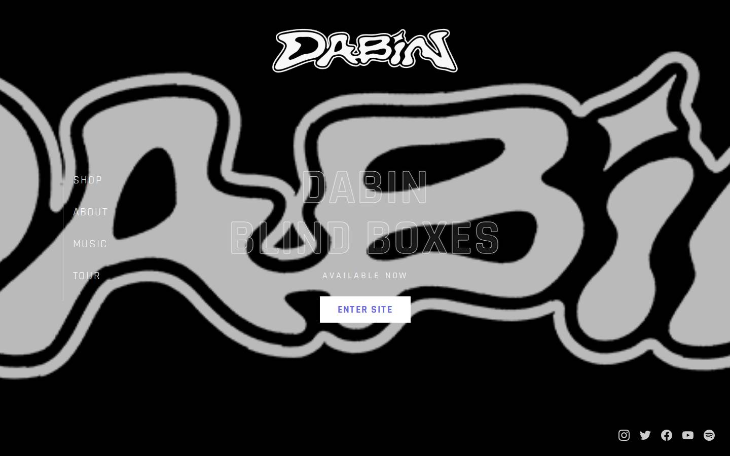 dabinmusic.com homepage screenshot