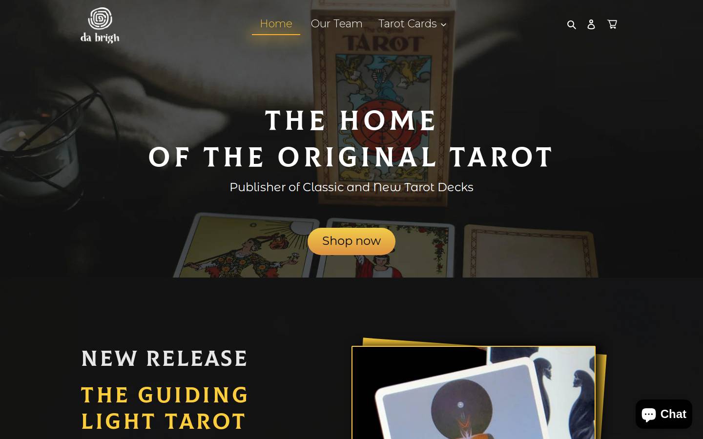 Dabrigh homepage screenshot