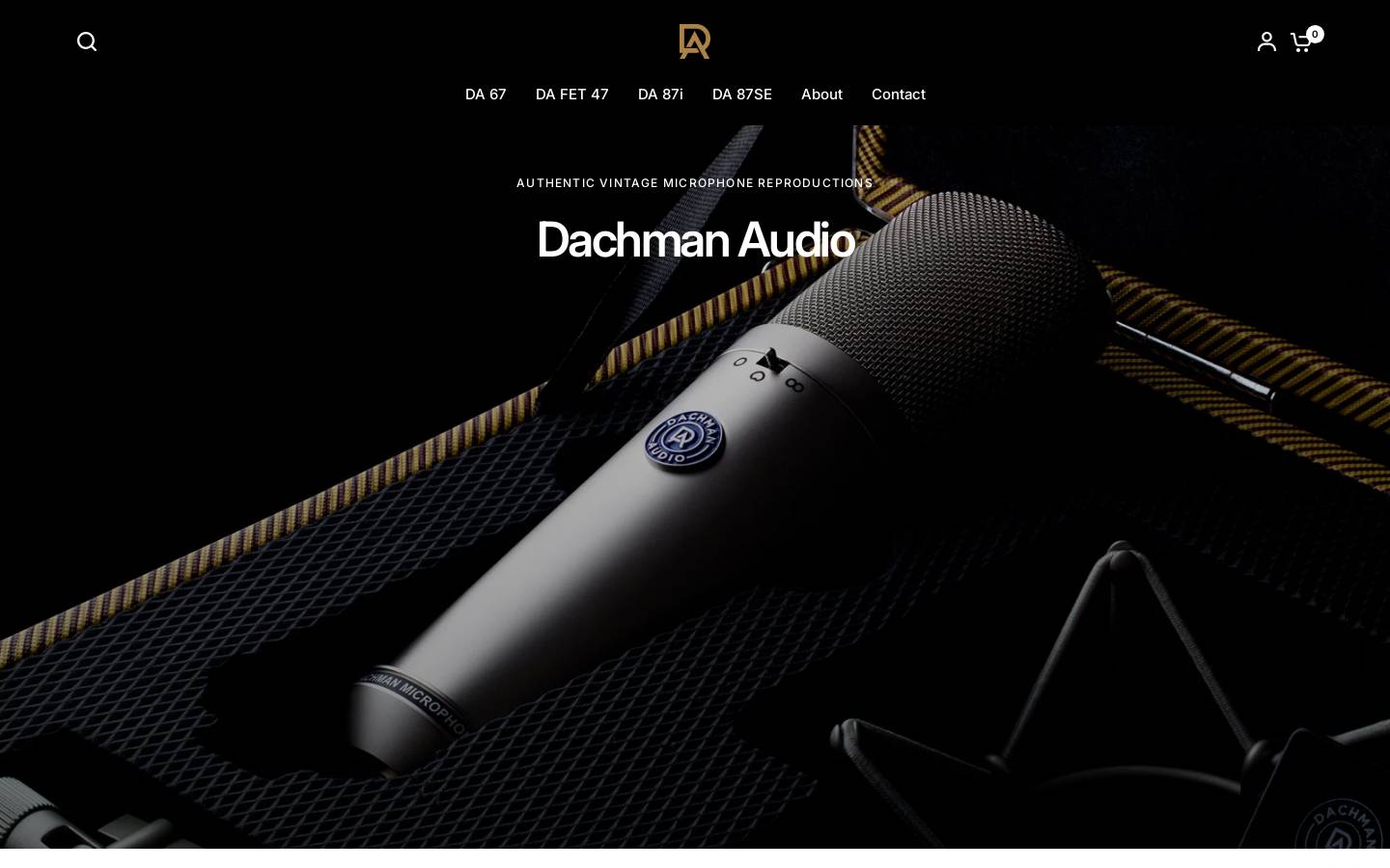 Dachman Audio homepage screenshot