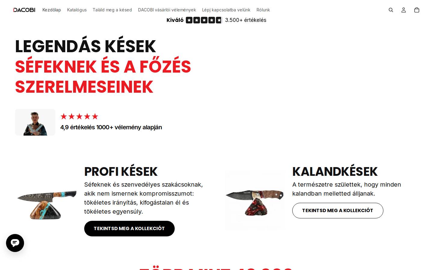 dacobi.hu homepage screenshot