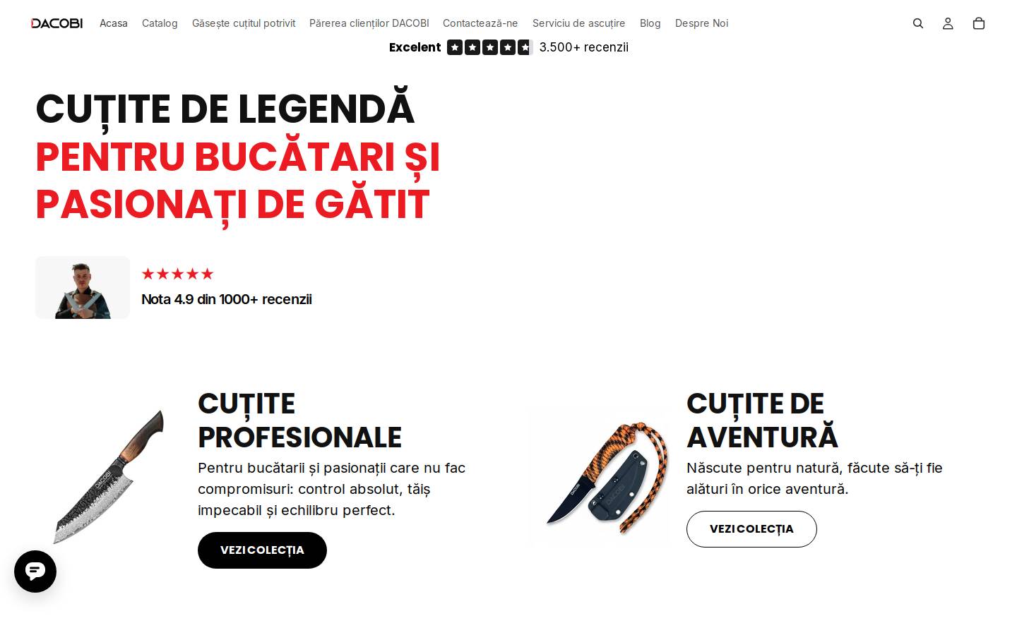 dacobi.ro homepage screenshot