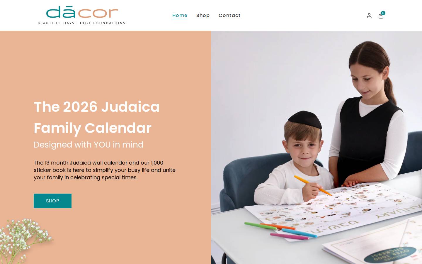 dacorjudaica.com homepage screenshot