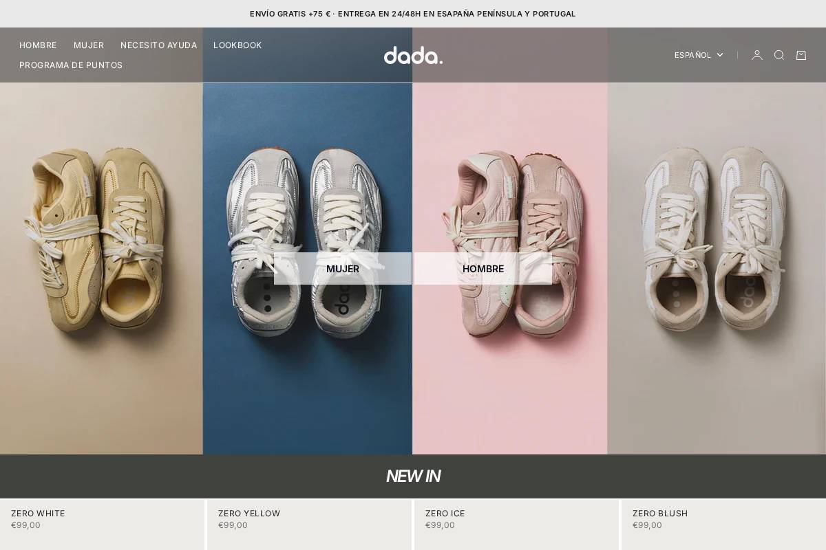 dadabrand.co homepage screenshot