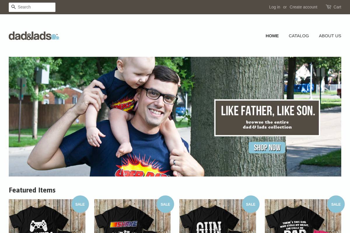 dadandlads.com homepage screenshot