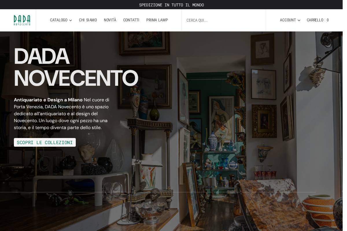 dadanovecento.com homepage screenshot