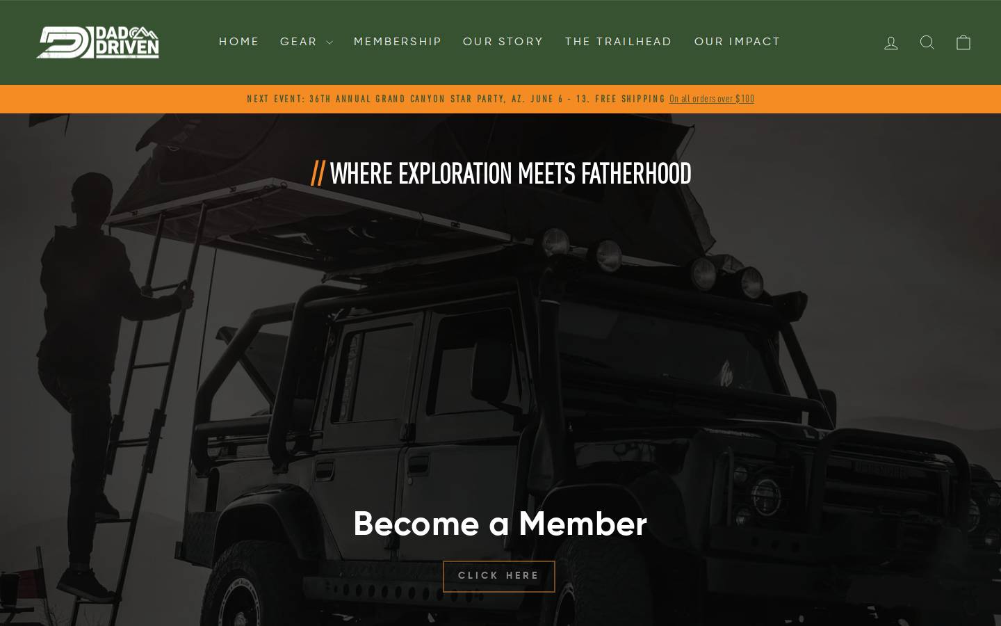 daddriven.com homepage screenshot