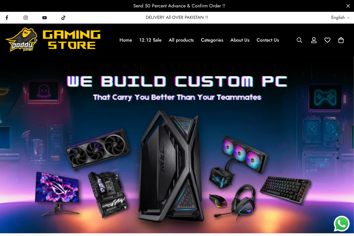 Daddu Charger homepage screenshot