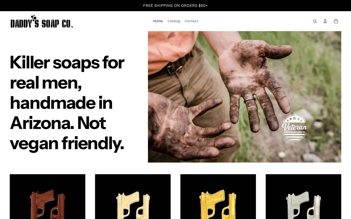 daddyssoap.com homepage screenshot