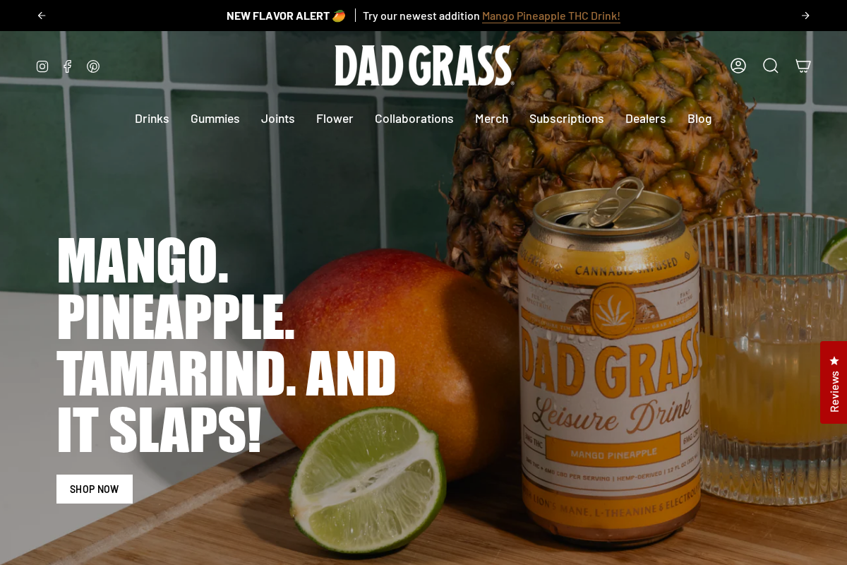dadgrass.com homepage screenshot