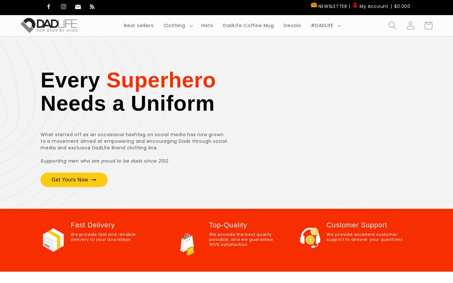 dadlife.com homepage screenshot