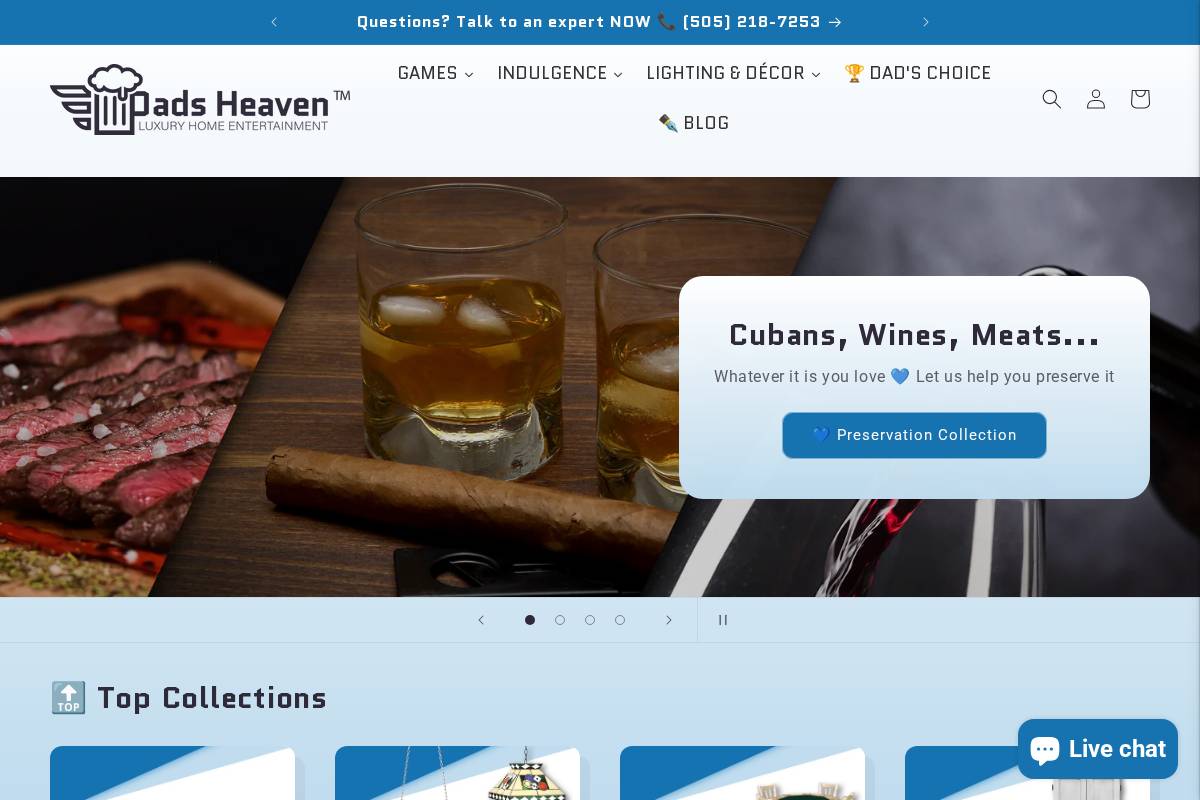 dadsheaven.com homepage screenshot