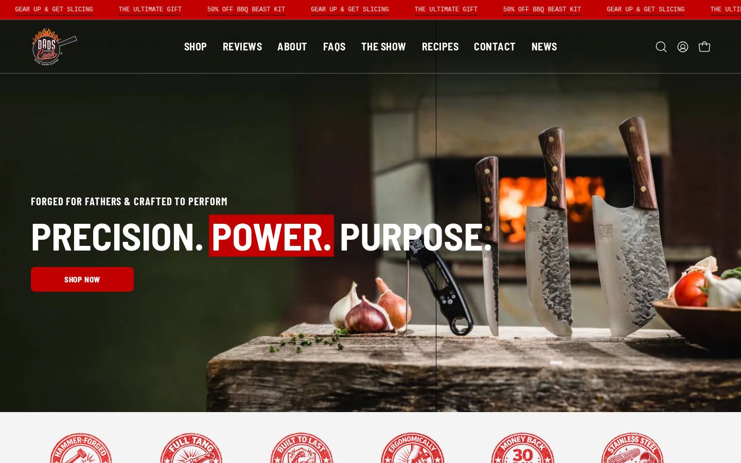 dadsthatcook.com homepage screenshot