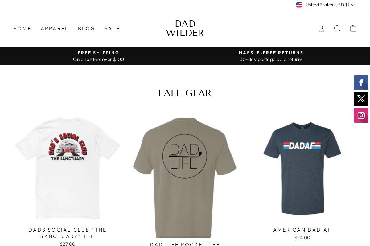 dadwilder.com homepage screenshot