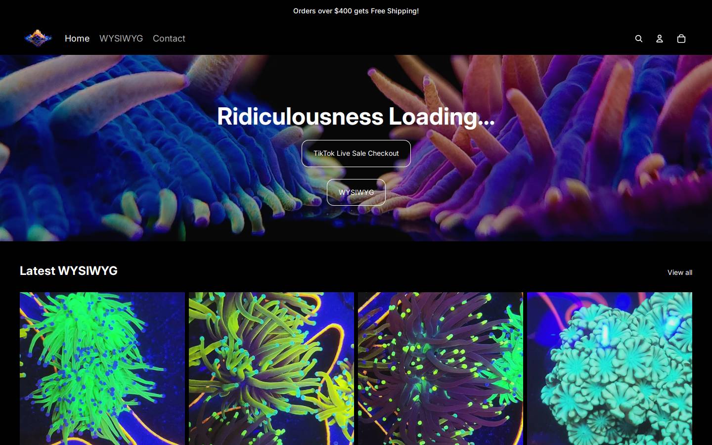 daedalusreef.com homepage screenshot