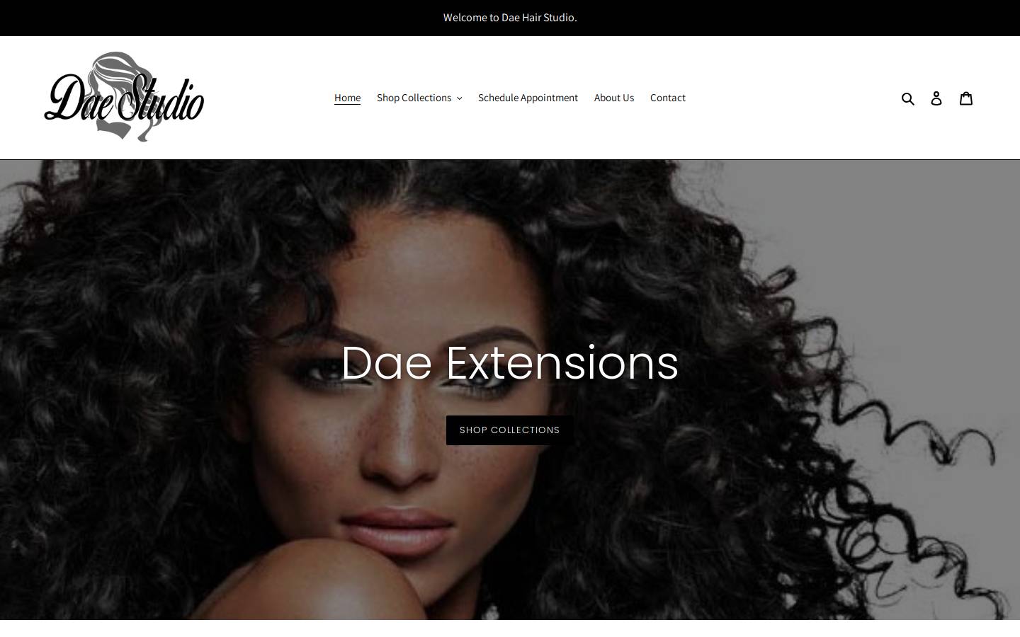 daestudiohair.com homepage screenshot