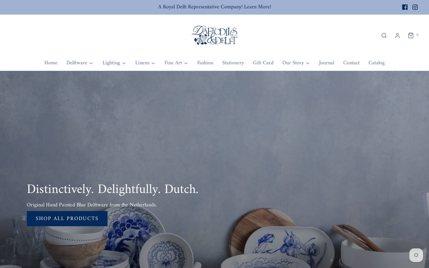 daffodils-delft.com homepage screenshot