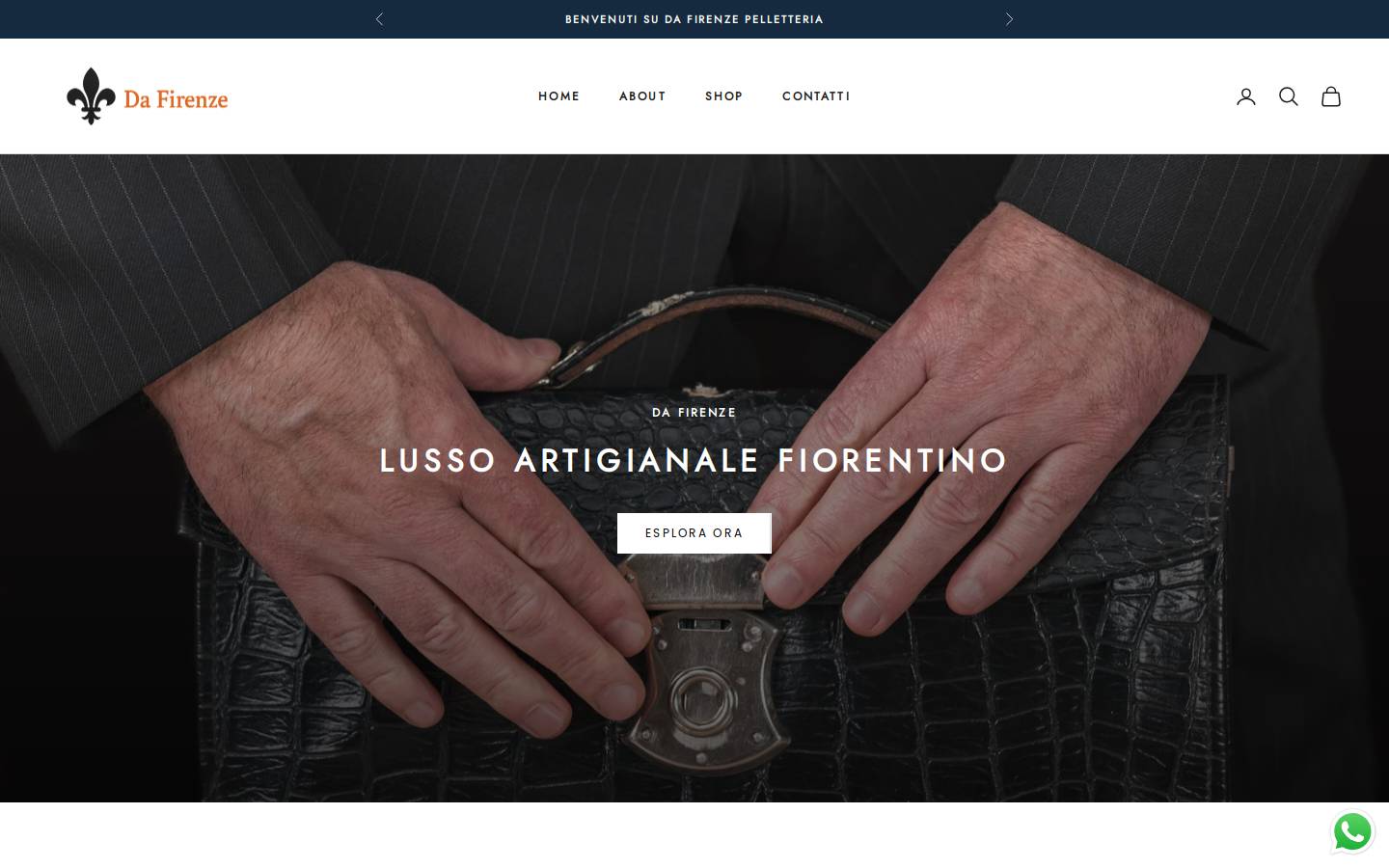 dafirenzepelletteria.com homepage screenshot