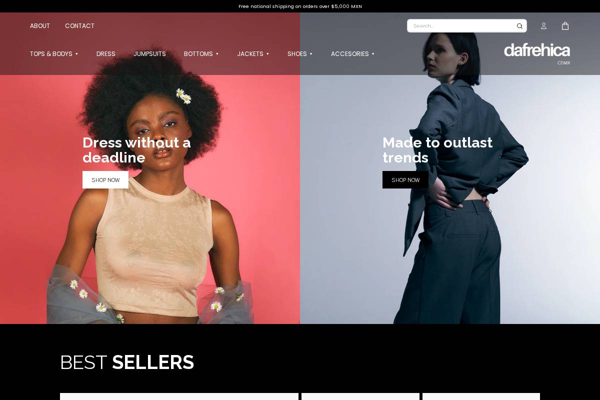 dafrehica.com.mx homepage screenshot