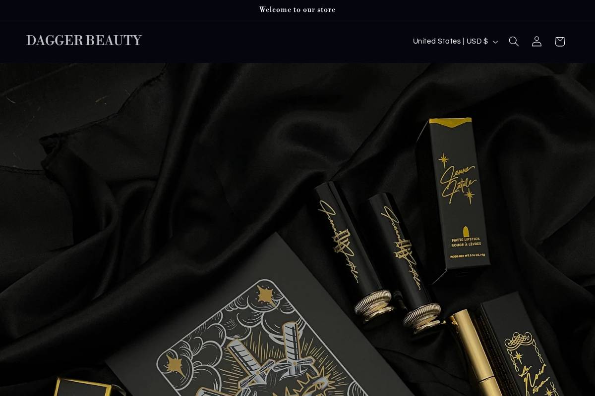 daggerbeauty.com homepage screenshot