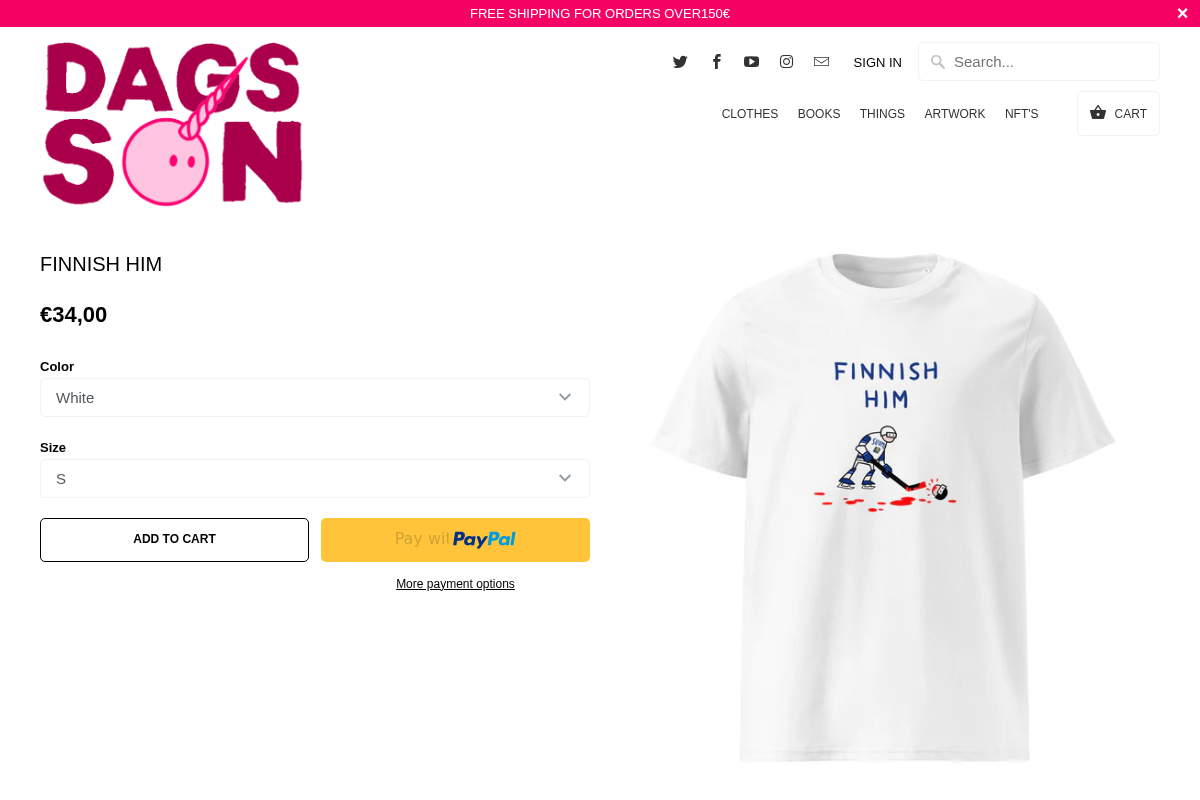 Dagsson.com homepage screenshot