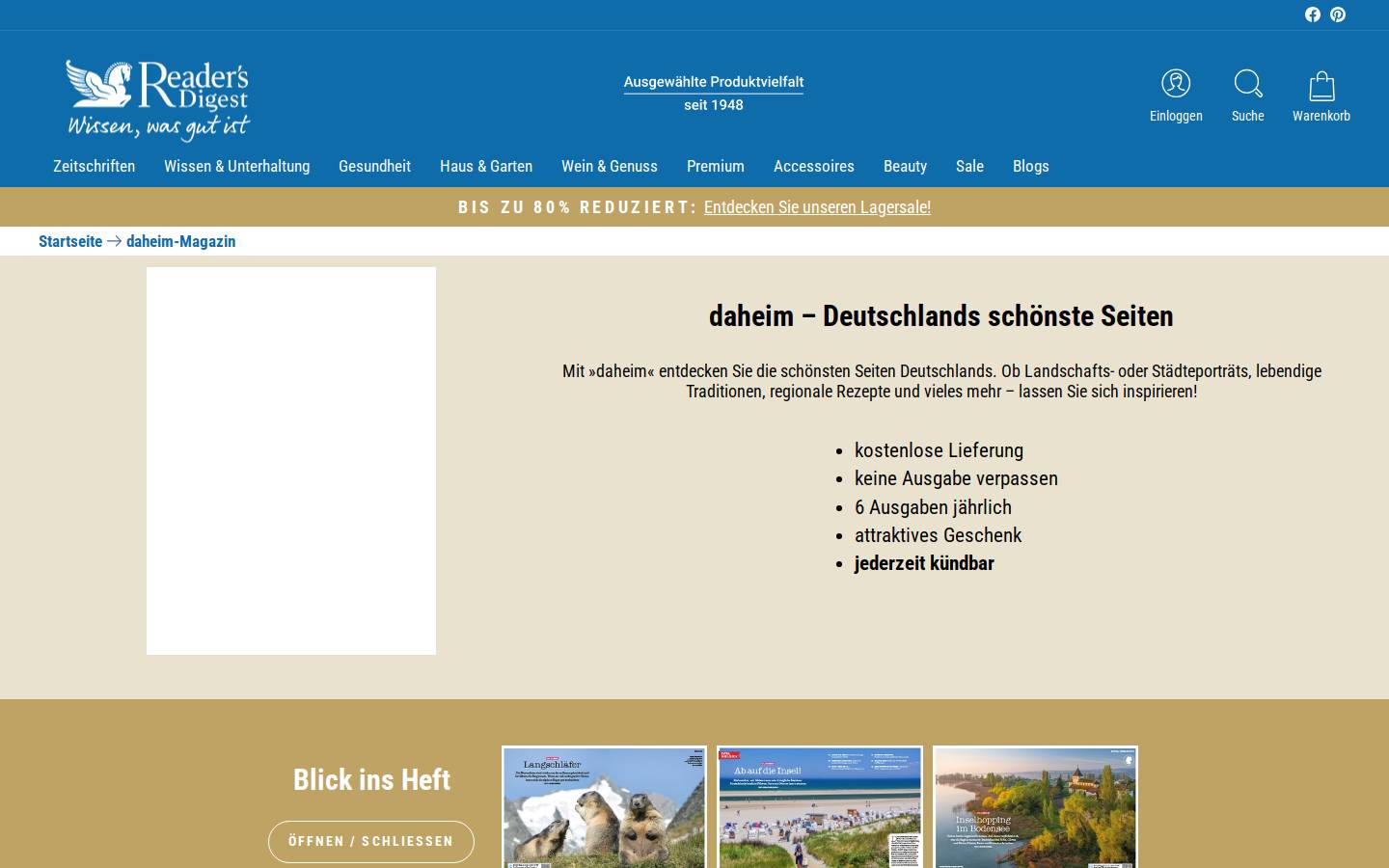 daheim-magazin.de homepage screenshot