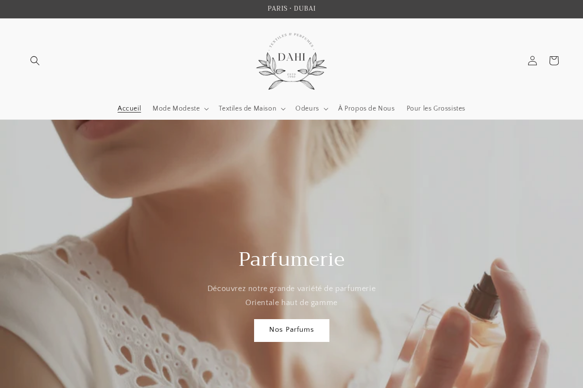 dahi.fr homepage screenshot