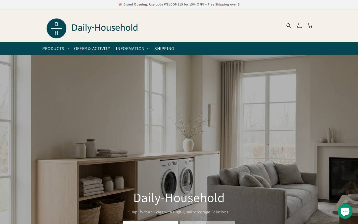 daily-household.com homepage screenshot