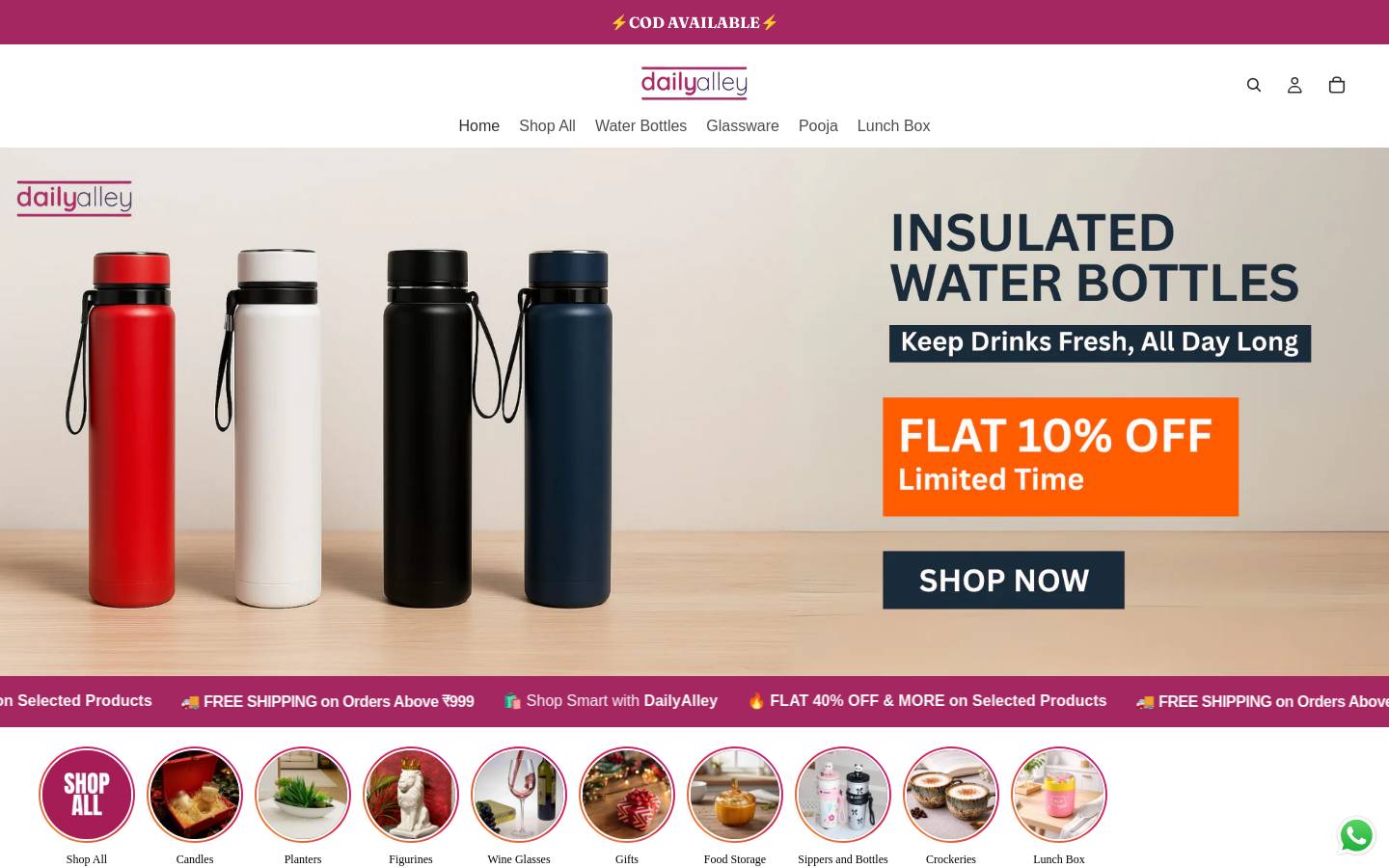 dailyalley.com homepage screenshot