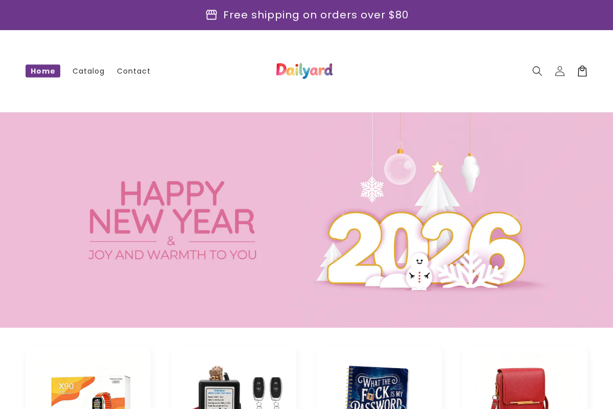 Dailyard homepage screenshot