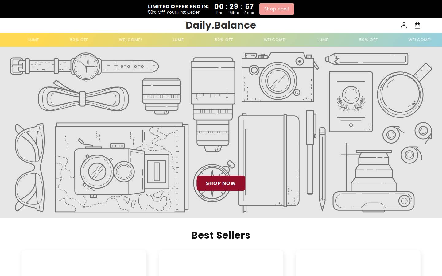dailybalance.life homepage screenshot