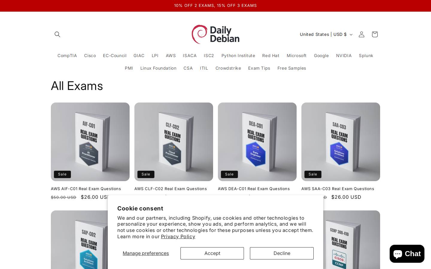 dailydebian.com homepage screenshot