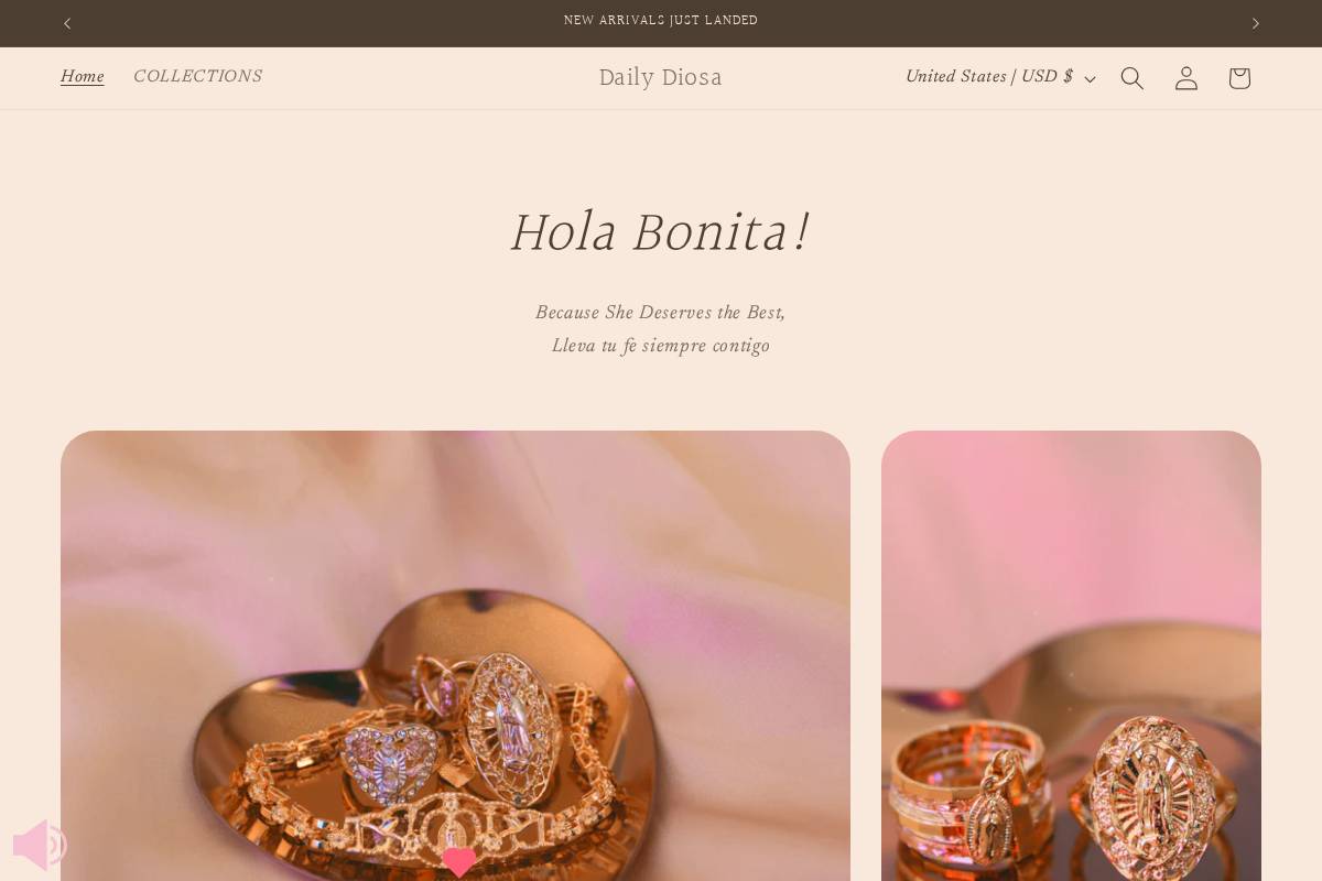 dailydiosa.com homepage screenshot