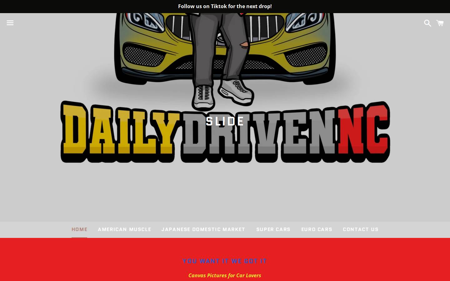 dailydrivennc.com homepage screenshot