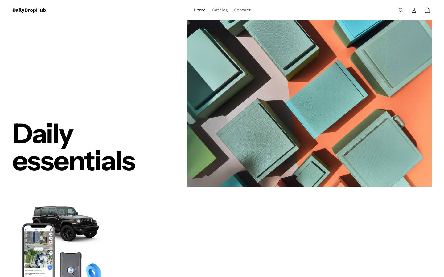 dailydrophub.com homepage screenshot