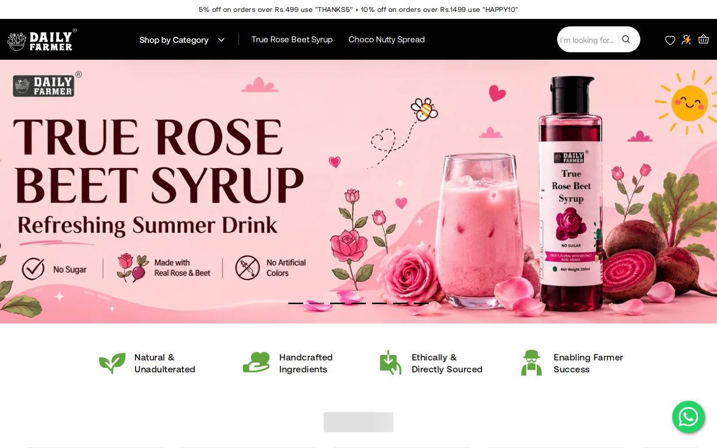 Dailyfarmer homepage screenshot