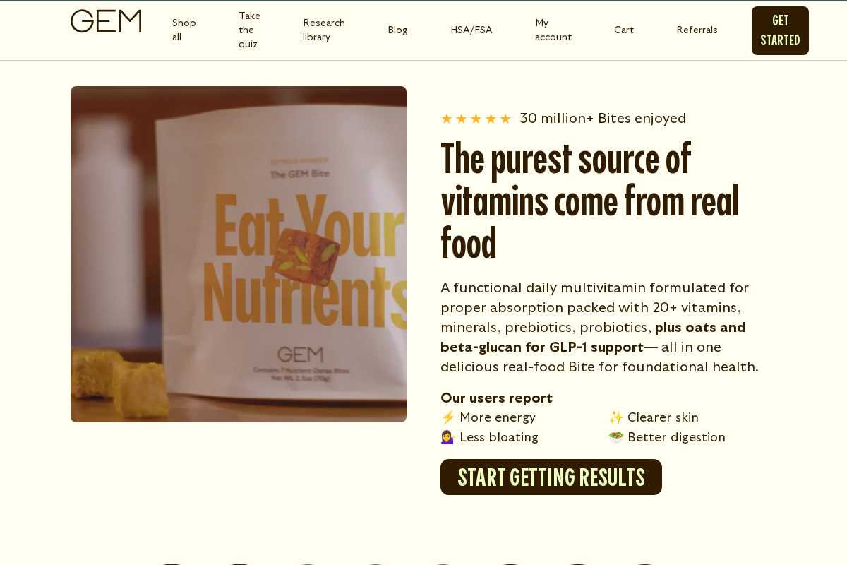 Dailygem homepage screenshot