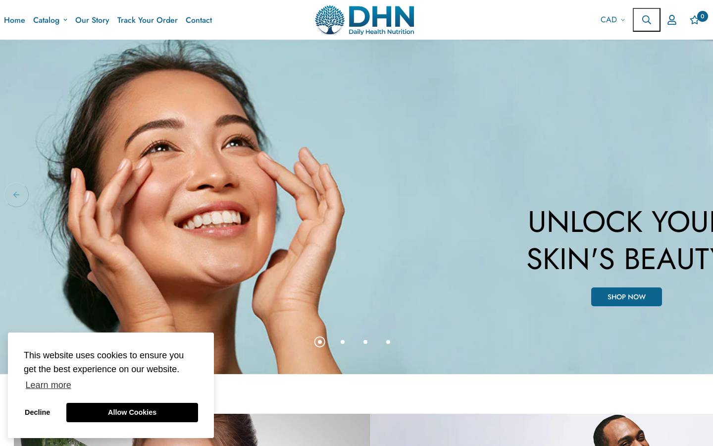 dailyhealthnutrition.com homepage screenshot