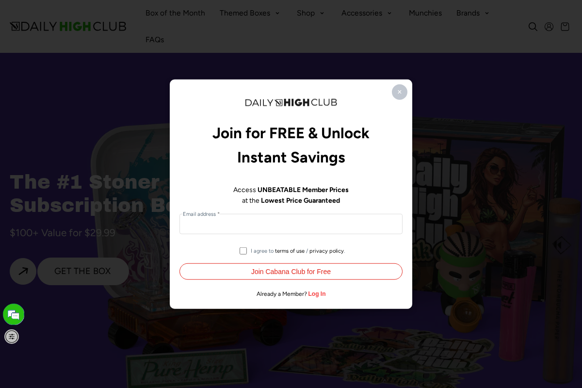 Daily High Club homepage screenshot