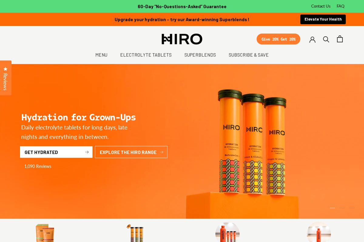 Dailyhiro homepage screenshot