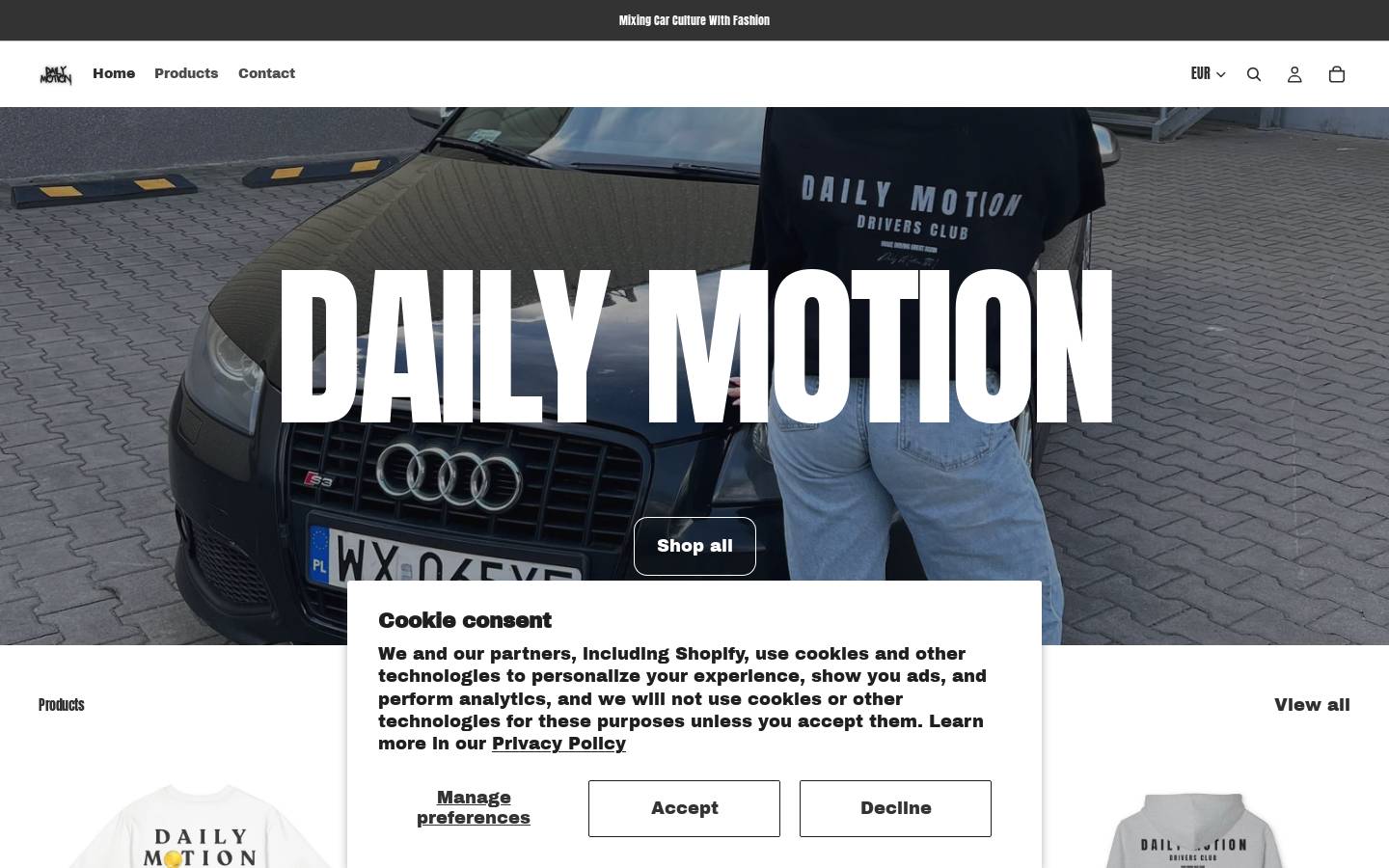 Dailymotion homepage screenshot