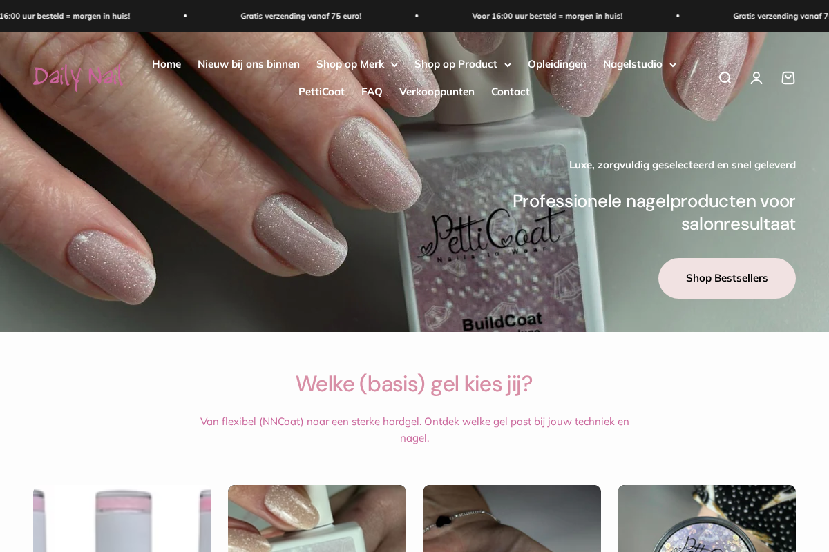 Daily Nail homepage screenshot