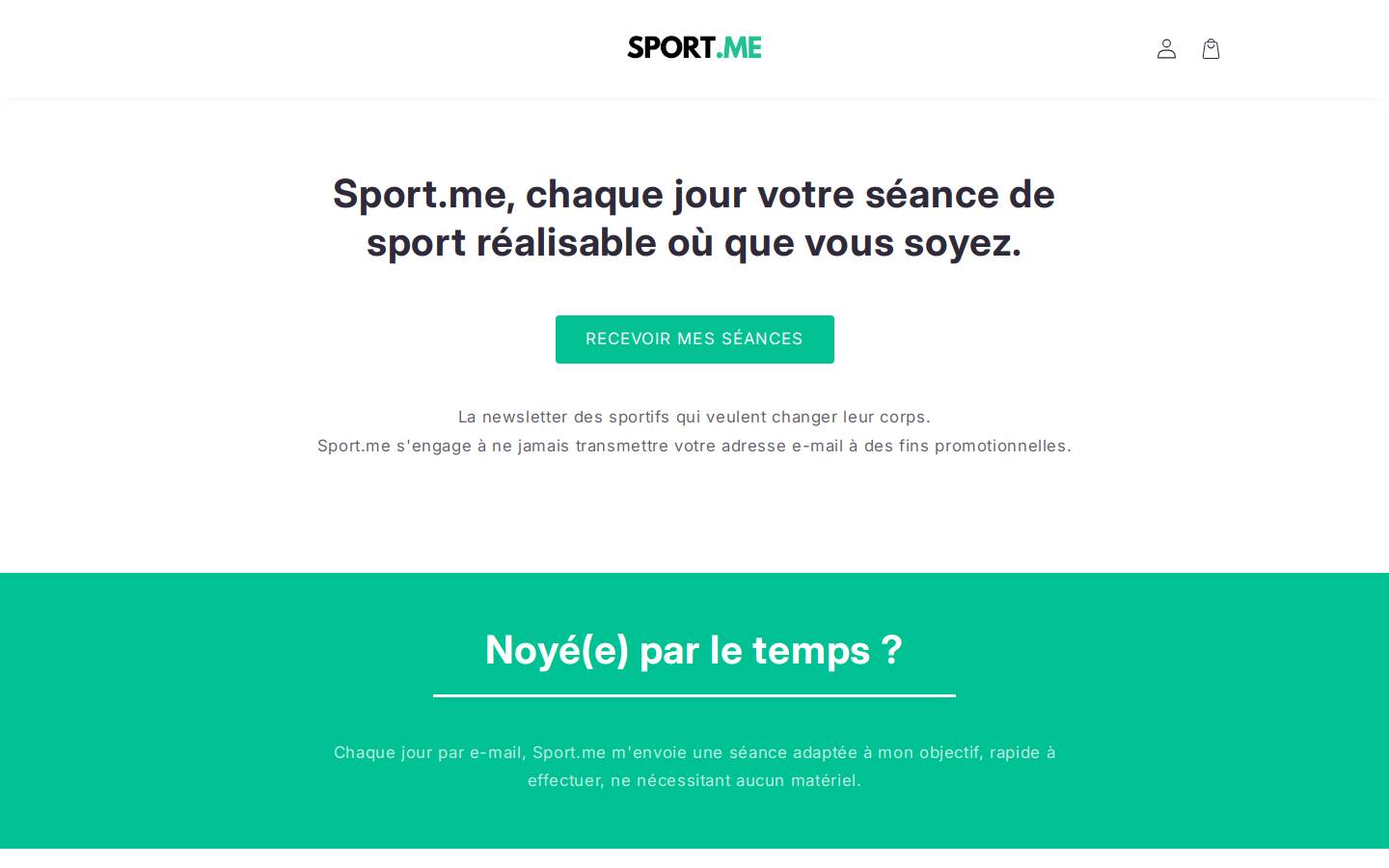 Sport.me homepage screenshot