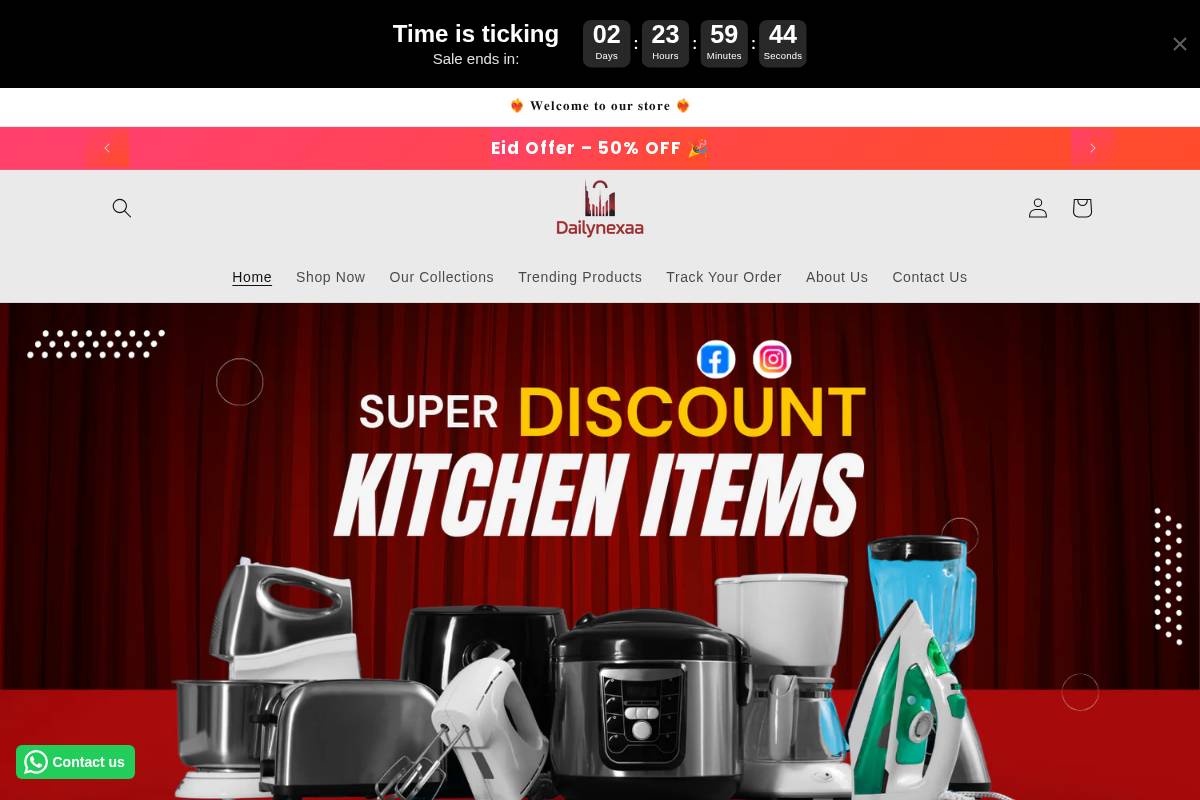 dailynexaa.com homepage screenshot