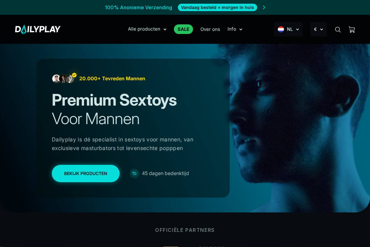 Dailyplay homepage screenshot