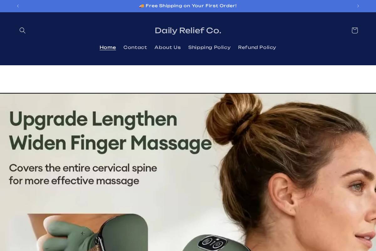 dailyreliefco.shop homepage screenshot