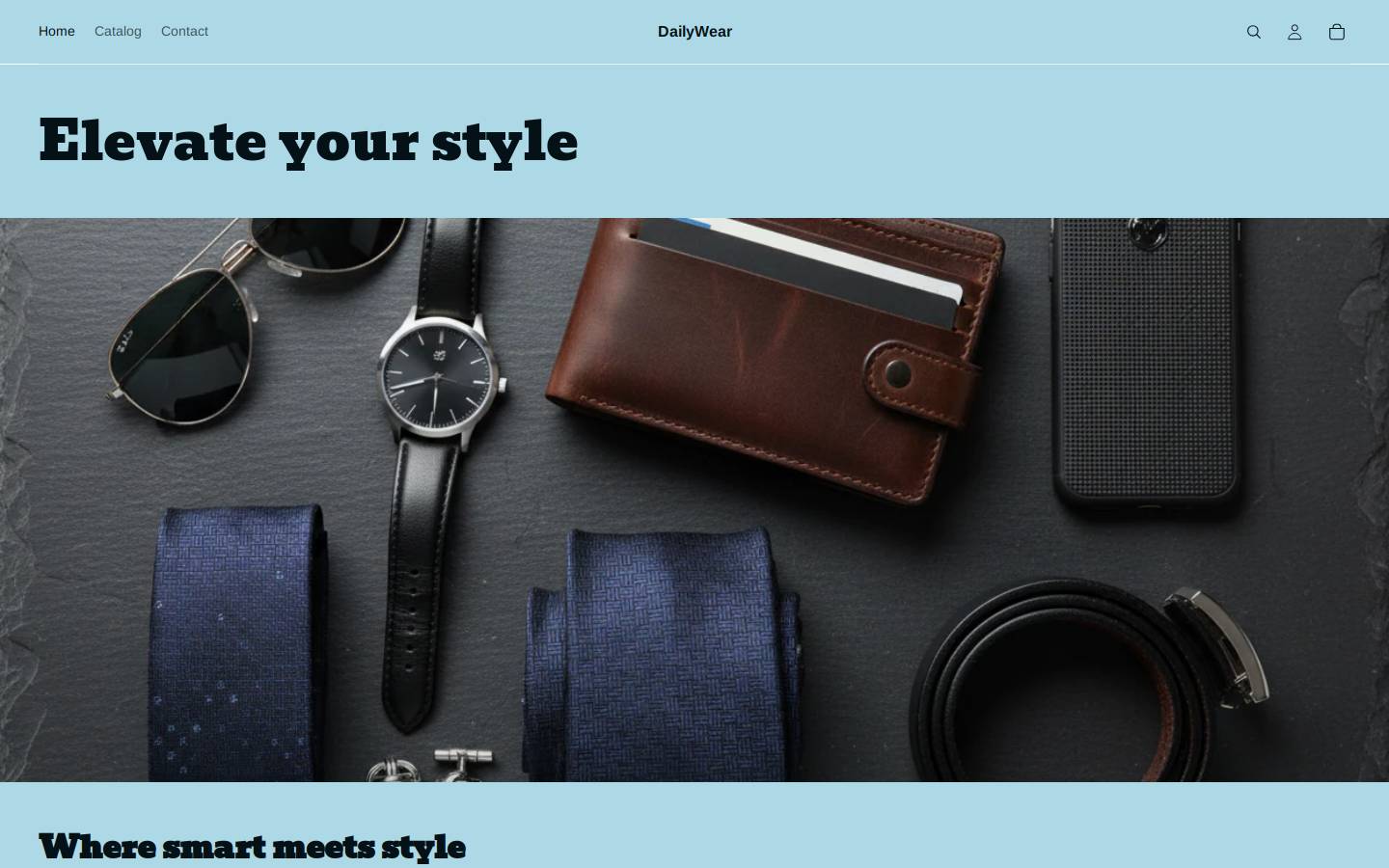 dailywear.cloud homepage screenshot