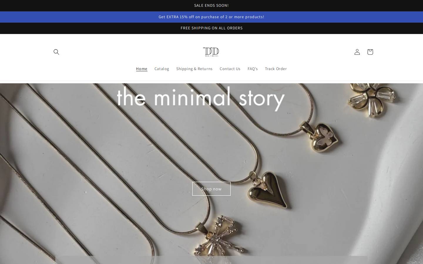 daintydiaries.in homepage screenshot