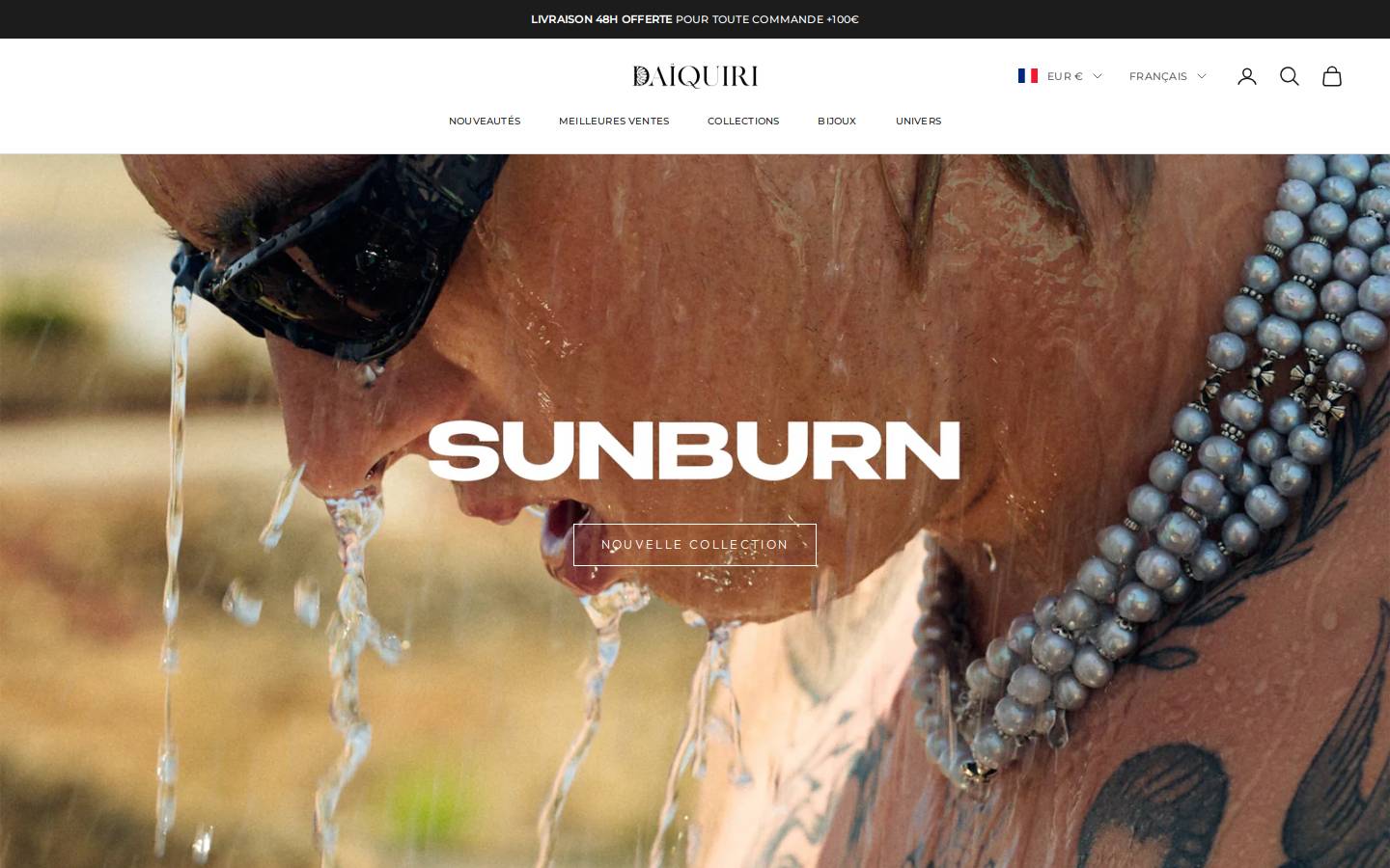 DAÏQUIRI Paris homepage screenshot