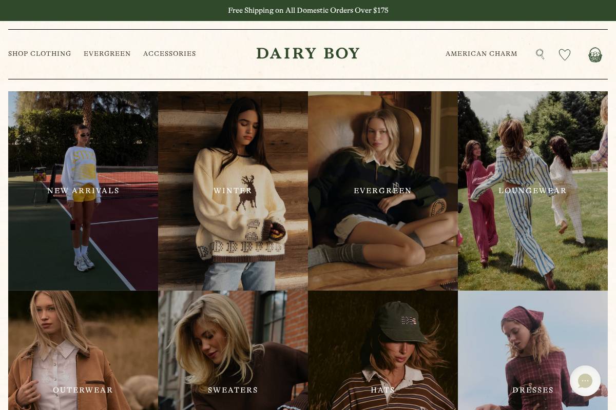 Dairyboy homepage screenshot