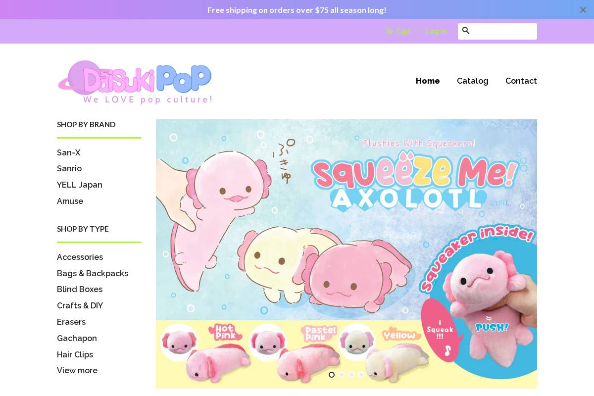 daisukipop.com homepage screenshot
